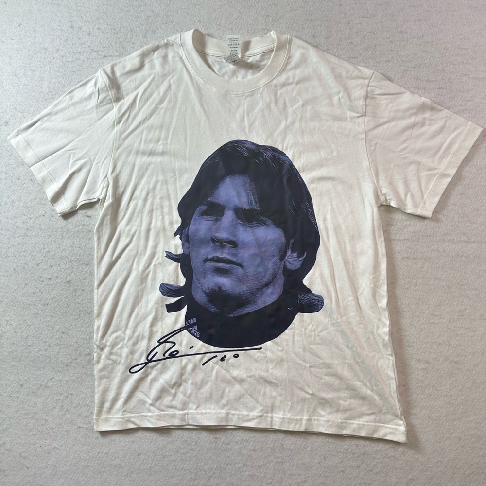 Lionel Messi Argentina World Cup Miami White Soccer Men's Graphic T-Shirt Size M